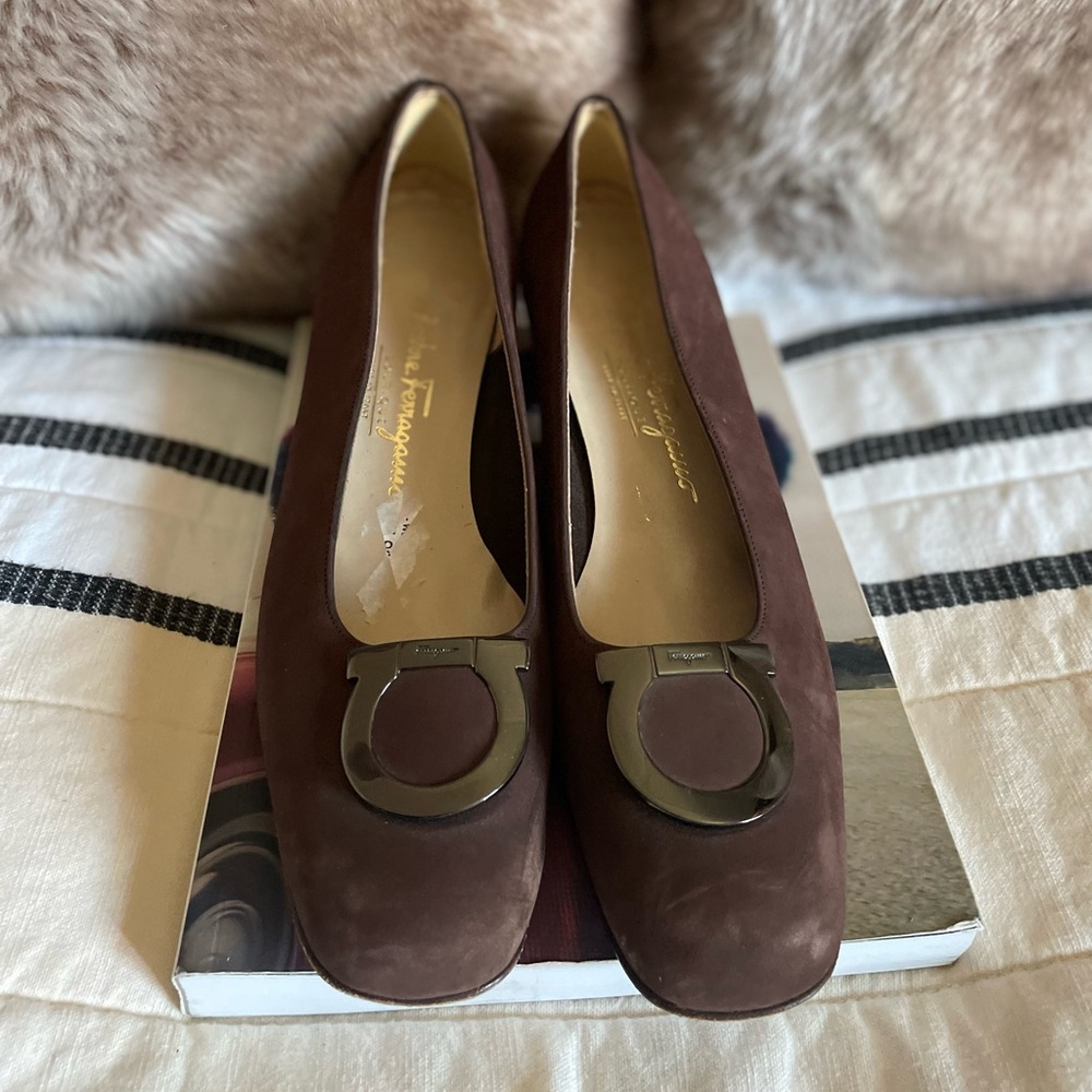 Salvatore Ferragamo Brown Pumps